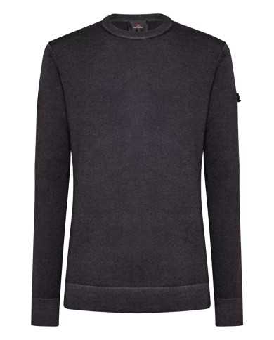 maglia grigio piombo da uomo con inserti e fascetta | PEUTEREY maglia grigio piombo da uomo con inserti e fascetta | PEUTEREY