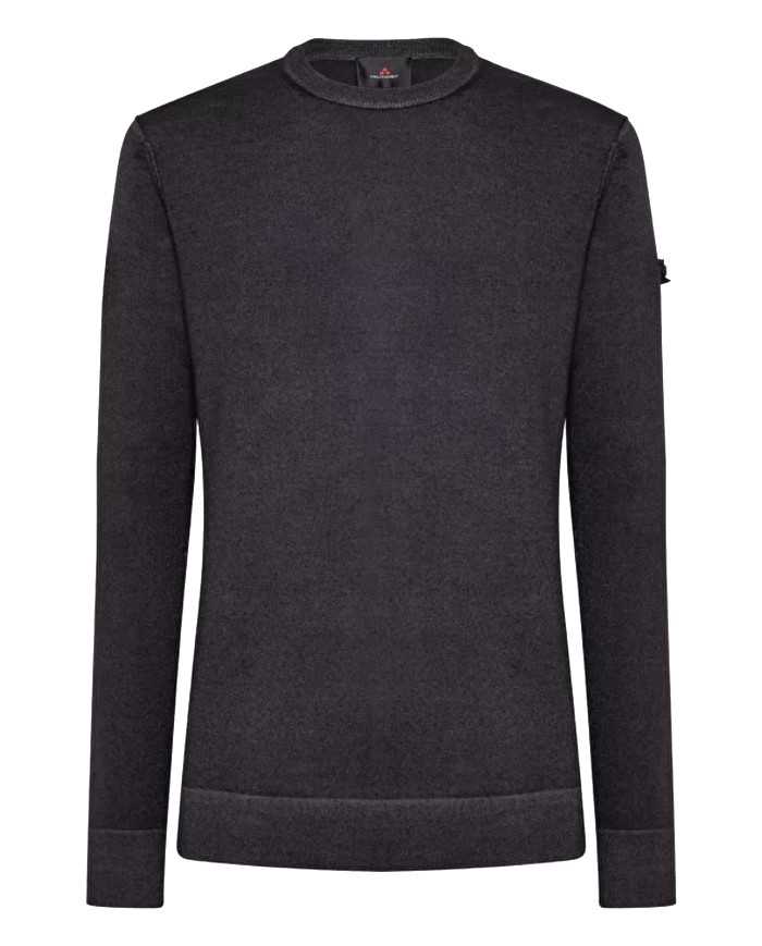 maglia grigio piombo da uomo con inserti e fascetta | PEUTEREY