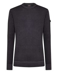 maglia grigio piombo da uomo con inserti e fascetta | PEUTEREY maglia grigio piombo da uomo con inserti e fascetta | PEUTEREY