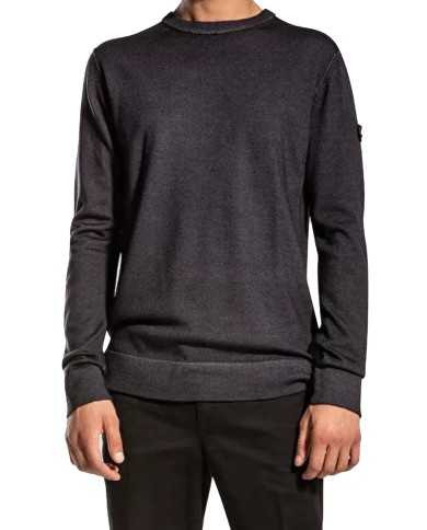 maglia grigio piombo da uomo con inserti e fascetta | PEUTEREY maglia grigio piombo da uomo con inserti e fascetta | PEUTEREY