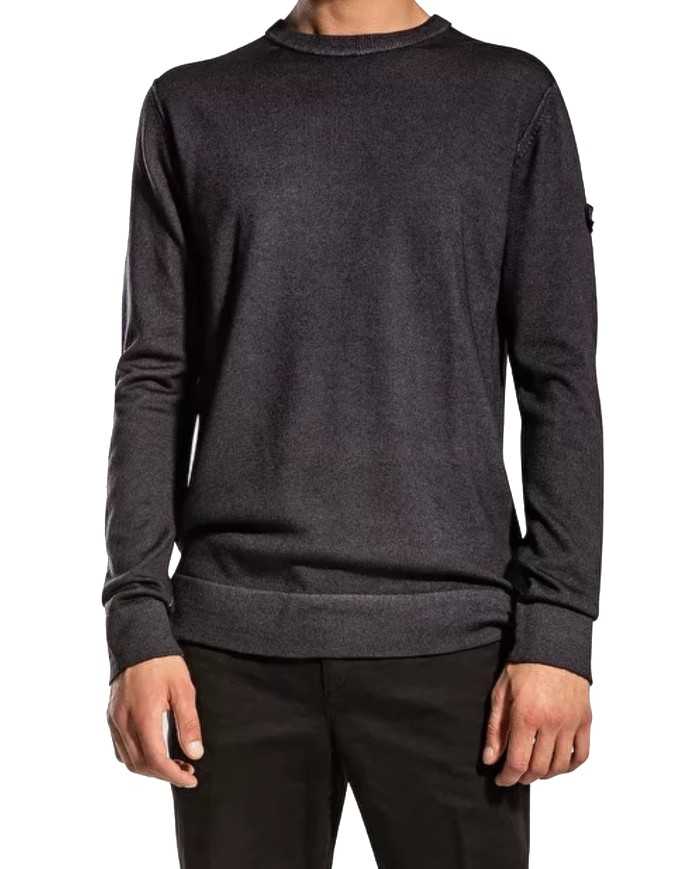 maglia grigio piombo da uomo con inserti e fascetta | PEUTEREY