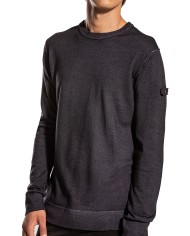 maglia grigio piombo da uomo con inserti e fascetta | PEUTEREY maglia grigio piombo da uomo con inserti e fascetta | PEUTEREY