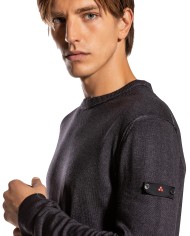 maglia grigio piombo da uomo con inserti e fascetta | PEUTEREY maglia grigio piombo da uomo con inserti e fascetta | PEUTEREY