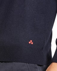 pullover slim blue grafite da uomo con bordi a magline | PEUTEREY pullover slim blue grafite da uomo con bordi a magline | PEUTEREY