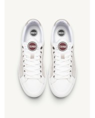 sneakers white da uomo con dettagli forati e linguetta logata | COLMAR