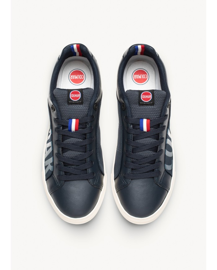 sneakers navy da uomo con logo sul tessuto laterale COLMAR