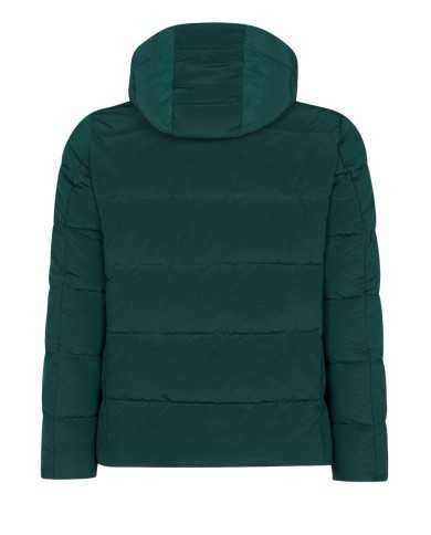 piumino alpine green da uomo con effetto stropicciato | SAVE THE DUCK