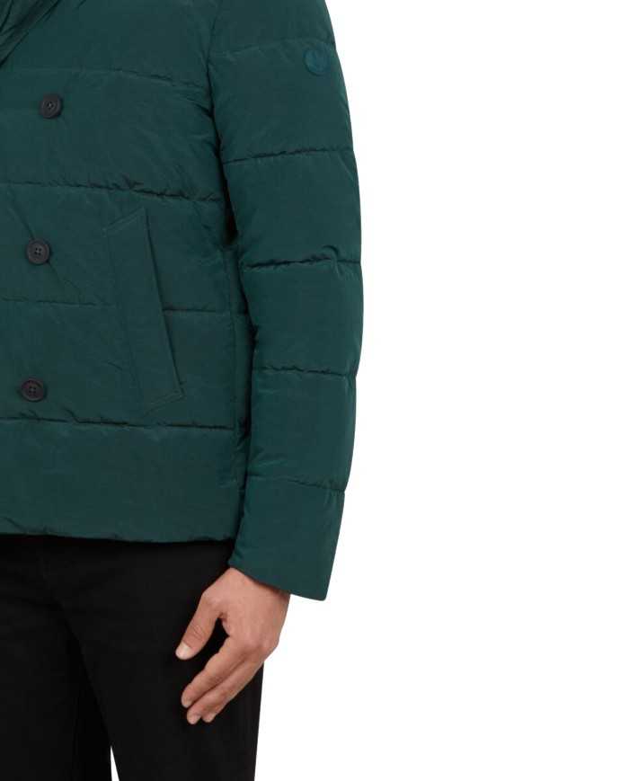 piumino alpine green da uomo con effetto stropicciato | SAVE THE DUCK piumino alpine green da uomo con effetto stropicciato | SAVE THE DUCK