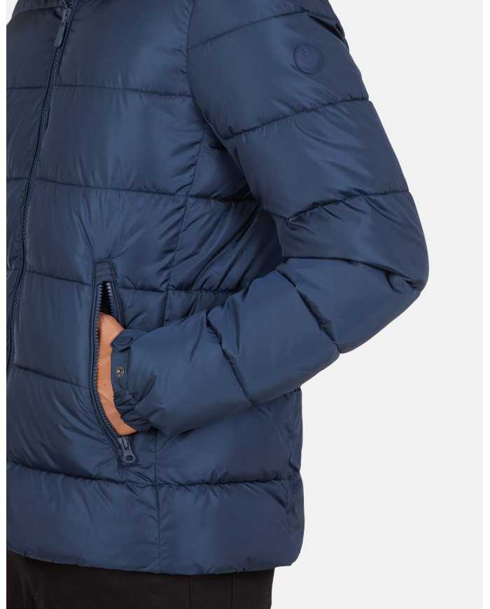 SAVE THE DUCK Piumino Uomo D3556M Mega9 A-TI Giacca Cappuccio Blu G... SAVE THE DUCK Piumino Uomo D3556M Mega9 A-TI Giacca Cappuccio Blu G...