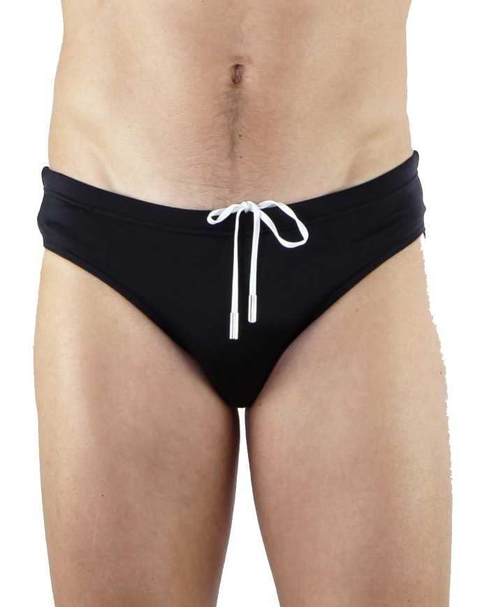 costumare mare slip nero e giallo uomo con logo sul retro | DSQUARED2 costumare mare slip nero e giallo uomo con logo sul retro | DSQUARED2
