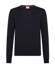 maglia blu grafite da uomo con logo ricamato in fondo | PEUTEREY maglia blu grafite da uomo con logo ricamato in fondo | PEUTEREY