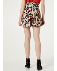 short multicolor donna con cintura sur ton e risvolti | LIU JO short multicolor donna con cintura sur ton e risvolti | LIU JO