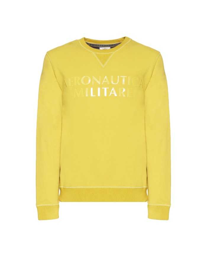 AERONAUTICA MILITARE Felpa Uomo A-TI Maglia Cotone Girocollo Gialla... AERONAUTICA MILITARE Felpa Uomo A-TI Maglia Cotone Girocollo Gialla...