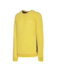 AERONAUTICA MILITARE Felpa Uomo A-TI Maglia Cotone Girocollo Gialla...