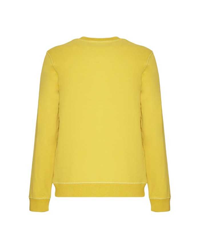 AERONAUTICA MILITARE Felpa Uomo A-TI Maglia Cotone Girocollo Gialla...