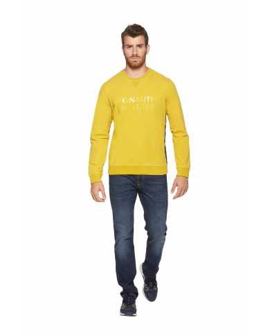 AERONAUTICA MILITARE Felpa Uomo A-TI Maglia Cotone Girocollo Gialla... AERONAUTICA MILITARE Felpa Uomo A-TI Maglia Cotone Girocollo Gialla...
