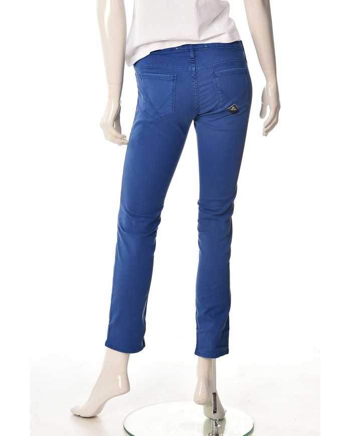 jeans copiativo donna con labele bottone logato | ROY ROGER'S jeans copiativo donna con labele bottone logato | ROY ROGER'S