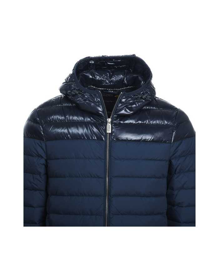 CIESSE Piumino Uomo Franklin N5210D A-TI Giacca Cappuccio Nero Blu ...