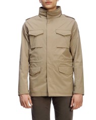 MUSEUM Giacca Uomo Fresh Impermeabile Cappuccio Estraibile Blu Beig...