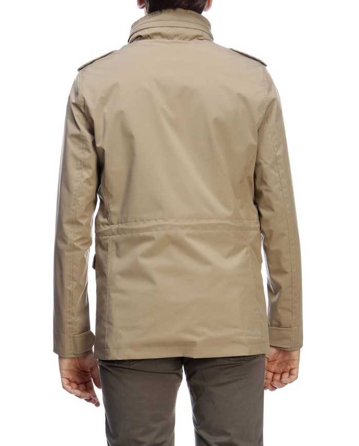 MUSEUM Giacca Uomo Fresh Impermeabile Cappuccio Estraibile Blu Beig...