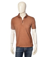 Polo terra da uomo con dettagli ricamati in contrasto | BOB Polo terra da uomo con dettagli ricamati in contrasto | BOB