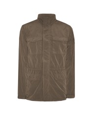giacca field marrone uomo con quattro tasche e collo alto | HOMEWARD