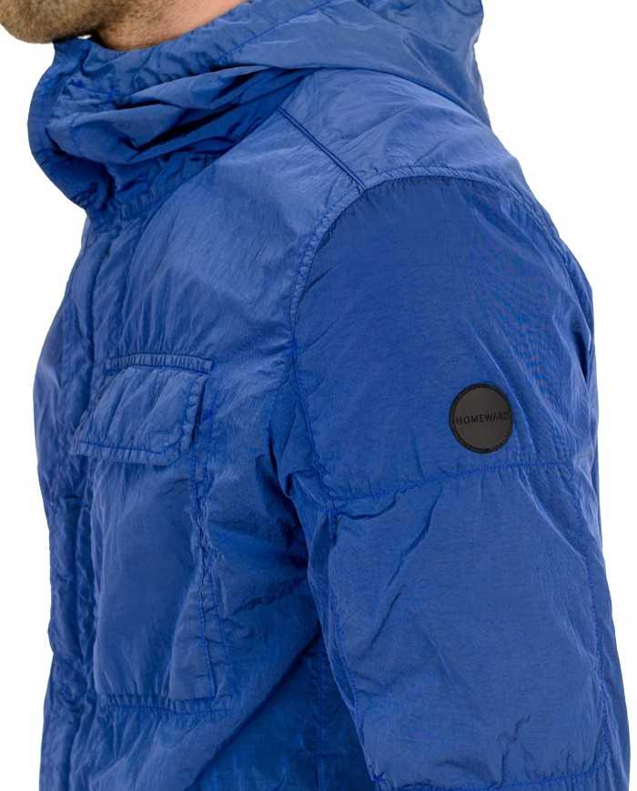 giacca a vento royal da uomo con logo gommato in ricamo | HOMEWARD