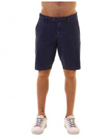 bermuda blu indigo da uomo con tasche a filetto e passanti | HOMEWARD bermuda blu indigo da uomo con tasche a filetto e passanti | HOMEWARD