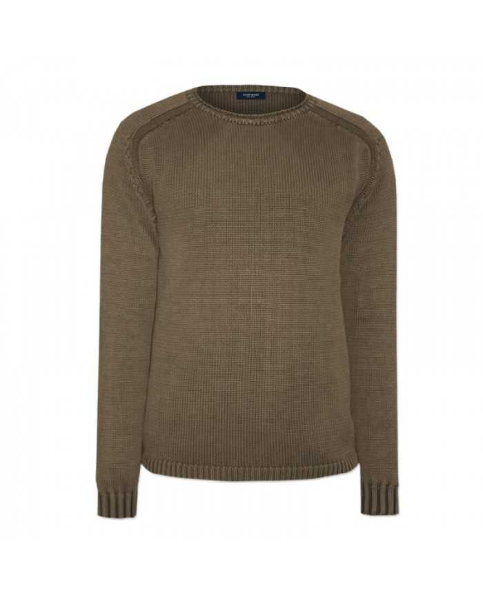 HOMEWARD Maglia Uomo A-TI Maglione Cotone Girocollo Marrone Blu Nuo... HOMEWARD Maglia Uomo A-TI Maglione Cotone Girocollo Marrone Blu Nuo...