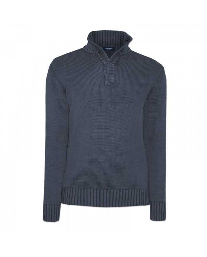 HOMEWARD Maglia Uomo A-TI Maglione Lupetto Bottoni Cotone Blu Nuovo... HOMEWARD Maglia Uomo A-TI Maglione Lupetto Bottoni Cotone Blu Nuovo...