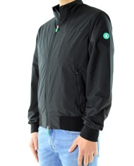 giacca leggera blue black da uomo con logo stampato | SAVE THE DUCK giacca leggera blue black da uomo con logo stampato | SAVE THE DUCK