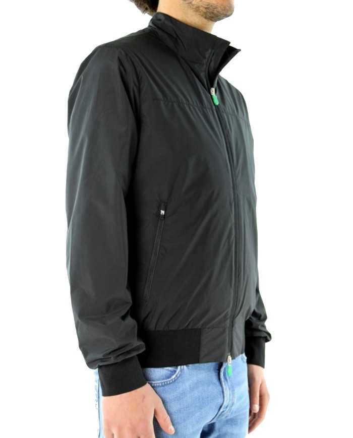 giacca leggera blue black da uomo con logo stampato | SAVE THE DUCK giacca leggera blue black da uomo con logo stampato | SAVE THE DUCK
