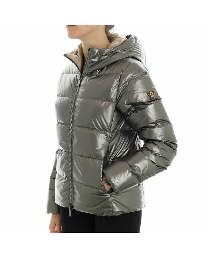 CIESSE Piumino Donna Katiusha A-TI Giacca Lucido Pelliccia Nero Ver... CIESSE Piumino Donna Katiusha A-TI Giacca Lucido Pelliccia Nero Ver...