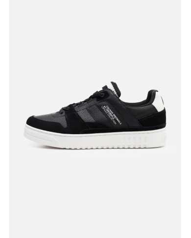 sneakers nere da uomo con inserti bicolor e costine e loghi | COLMAR sneakers nere da uomo con inserti bicolor e costine e loghi | COLMAR