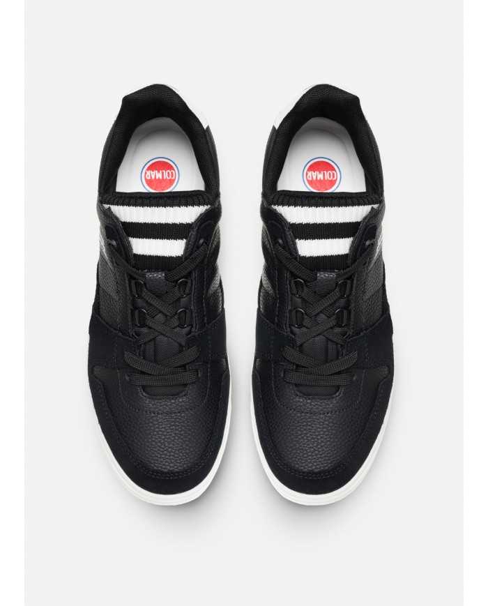 sneakers nere da uomo con inserti bicolor e costine e loghi | COLMAR