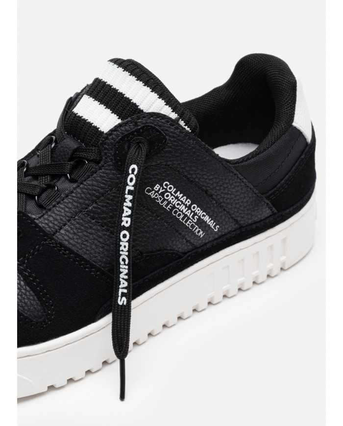 sneakers nere da uomo con inserti bicolor e costine e loghi | COLMAR