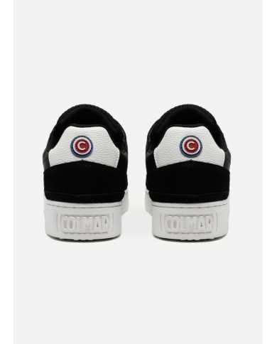 sneakers nere da uomo con inserti bicolor e costine e loghi | COLMAR sneakers nere da uomo con inserti bicolor e costine e loghi | COLMAR
