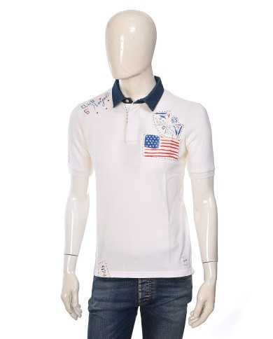 BOB Company Polo Uomo Luis Cotone Ricamata Blu Bianca America P-TI ... BOB Company Polo Uomo Luis Cotone Ricamata Blu Bianca America P-TI ...