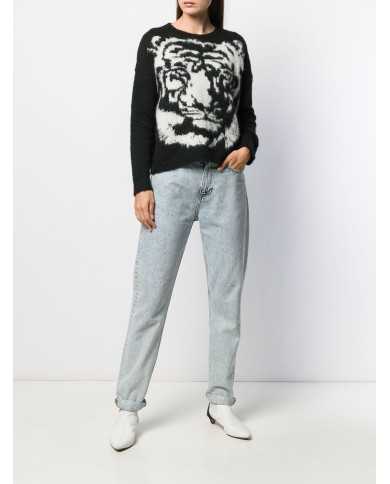 LIU JO Maglia Donna A-TI Maglione Girocollo Alpaca Lana Tigre Nero ... LIU JO Maglia Donna A-TI Maglione Girocollo Alpaca Lana Tigre Nero ...