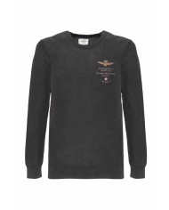 AERONAUTICA MILITARE Maglia Uomo MA1158 A-TI Cotone Blu Verde Giall...