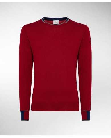 PEUTEREY Maglia Uomo Marlon A-TI Maglioncino Lana Rosso Blu Nero Gr... PEUTEREY Maglia Uomo Marlon A-TI Maglioncino Lana Rosso Blu Nero Gr...