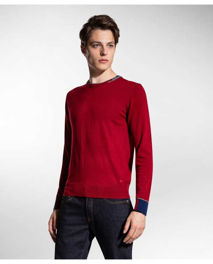 PEUTEREY Maglia Uomo Marlon A-TI Maglioncino Lana Rosso Blu Nero Gr... PEUTEREY Maglia Uomo Marlon A-TI Maglioncino Lana Rosso Blu Nero Gr...