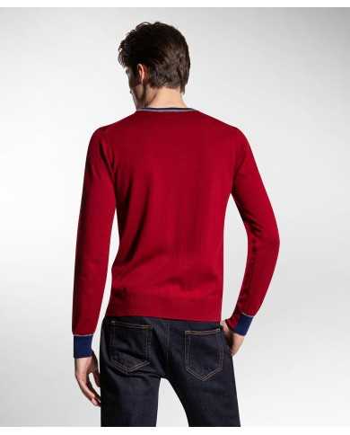 PEUTEREY Maglia Uomo Marlon A-TI Maglioncino Lana Rosso Blu Nero Gr... PEUTEREY Maglia Uomo Marlon A-TI Maglioncino Lana Rosso Blu Nero Gr...