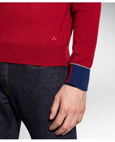 PEUTEREY Maglia Uomo Marlon A-TI Maglioncino Lana Rosso Blu Nero Gr... PEUTEREY Maglia Uomo Marlon A-TI Maglioncino Lana Rosso Blu Nero Gr...