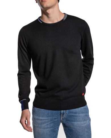 PEUTEREY Maglia Uomo Marlon A-TI Maglioncino Tricot Slim Lana Nero ... PEUTEREY Maglia Uomo Marlon A-TI Maglioncino Tricot Slim Lana Nero ...