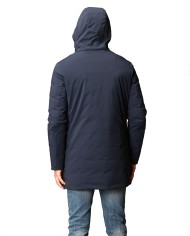 giaccone maverick nero da uomo foderato ripstop | PEUTERY