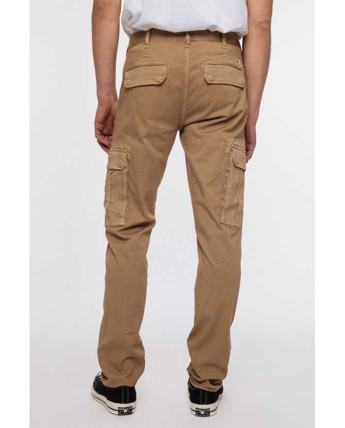 pantaloni cargo sabbia uomo con label logata | ROY ROGER'S pantaloni cargo sabbia uomo con label logata | ROY ROGER'S