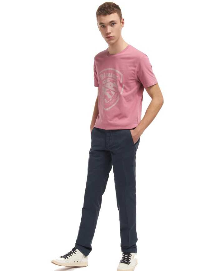 pantaloni zaffiro scuro da uomo con bottoni | BLAUER