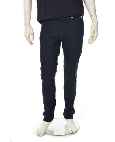 pantalone blue navy da uomo con etichetta ricamata | ROY ROGER'S pantalone blue navy da uomo con etichetta ricamata | ROY ROGER'S