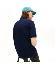 LACOSTE Polo Uomo PH1981 Maglia Cotone Elasticizzata Blu Nera Nuova...